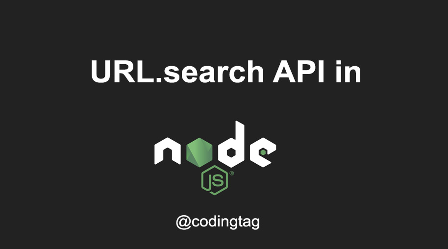 URL.search API in Node.js