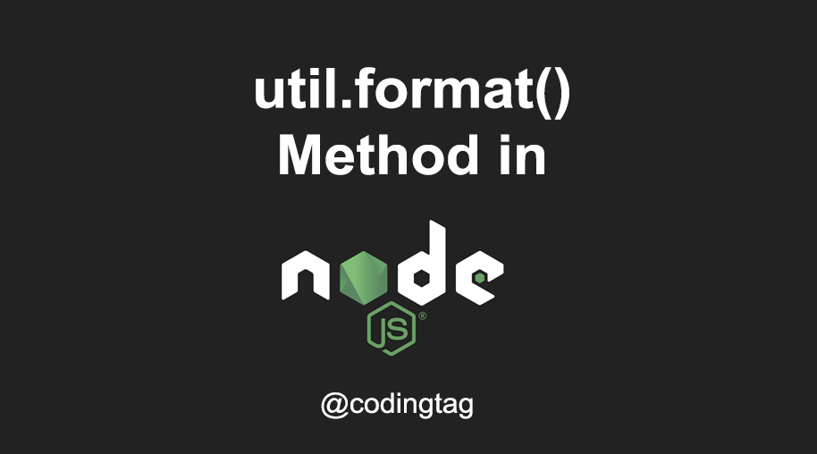 util.format() Method in Node.js